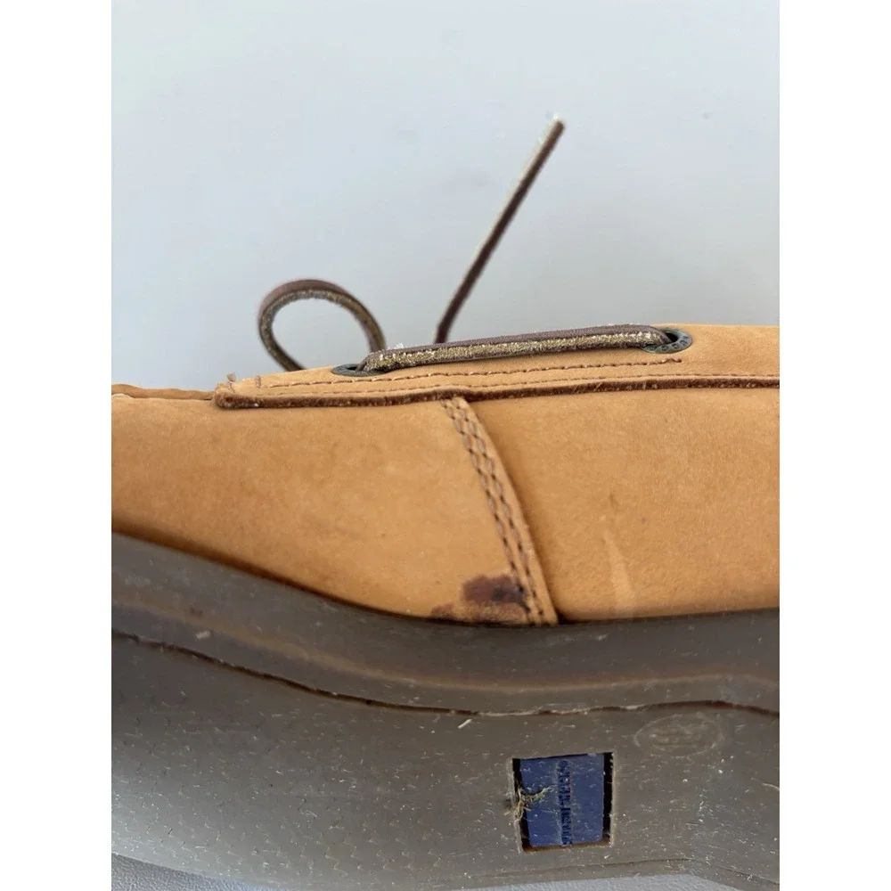 RUGGED SHARK Men's Boat Shoe Loafer, Brown, Premium Genuine‎ Leather, SIZE 11.5M